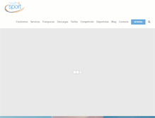 Tablet Screenshot of healthsport.es
